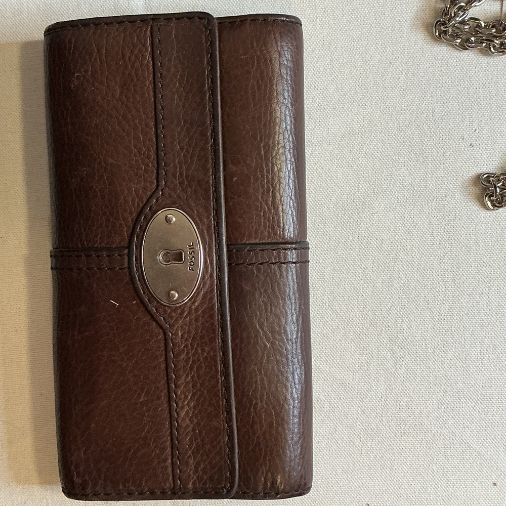 Fossil Dark Brown Leather Wallet